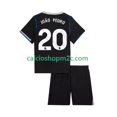 Chelsea Joao Pedro 20 Bambino Maglia Terza 2025/2026 Manica Corta